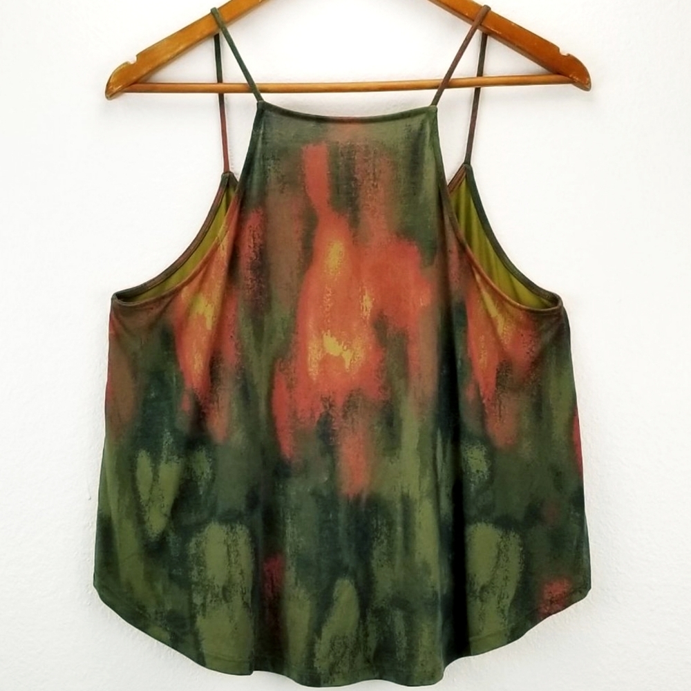 Urban Outfitters Crop Tie Dye Halter Swing Top
